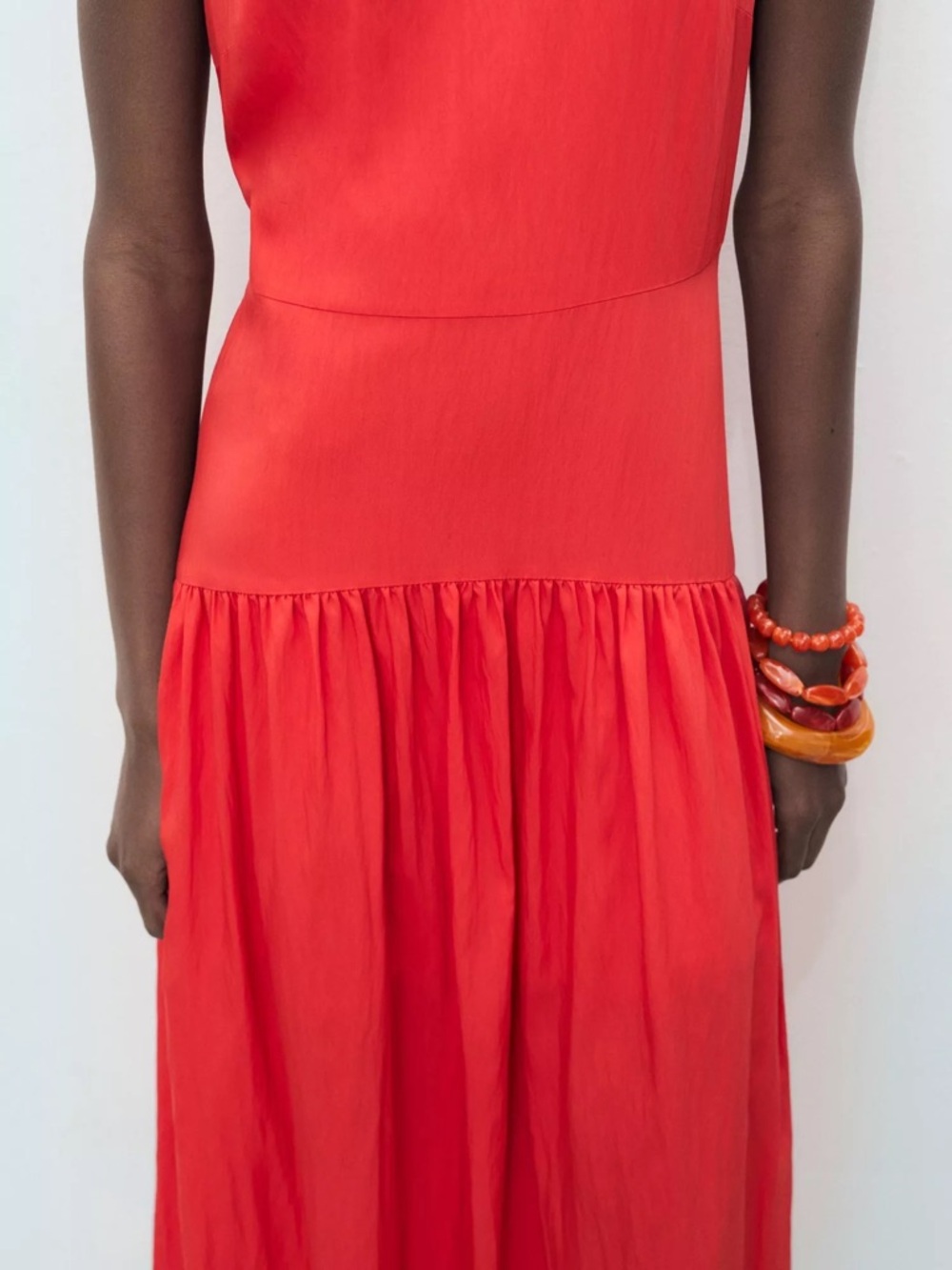 NWT(size 6) MANGO  Sleeveless A-Line Midi Dress - Picture 2 of 6